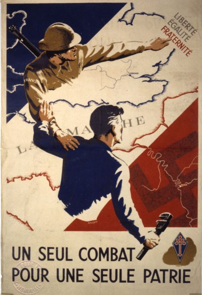 Французский агитационный плакат первой мировой войны