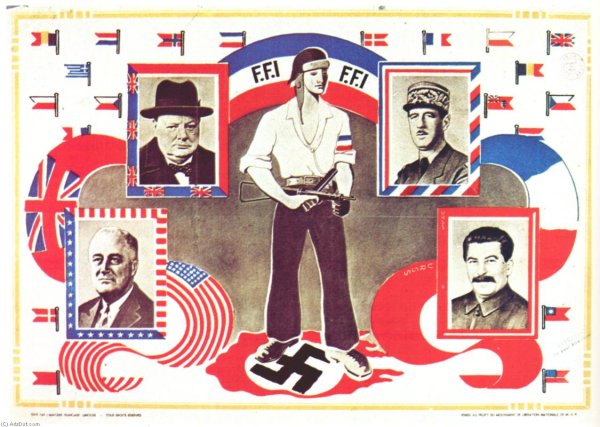 Плакаты второй мировой войны Франция