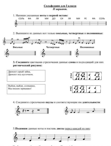Наглядные пособия для уроков сольфеджио