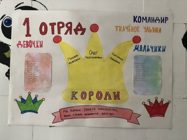 Оригинальный отрядный уголок