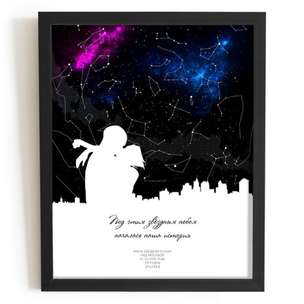 Постер звездное небо
