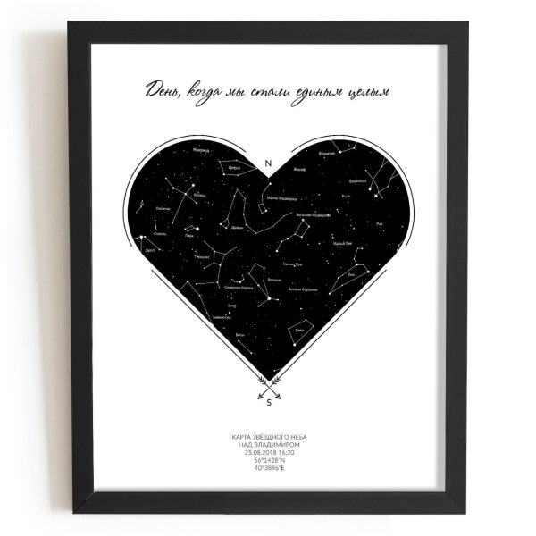 Звездная карта подарок
