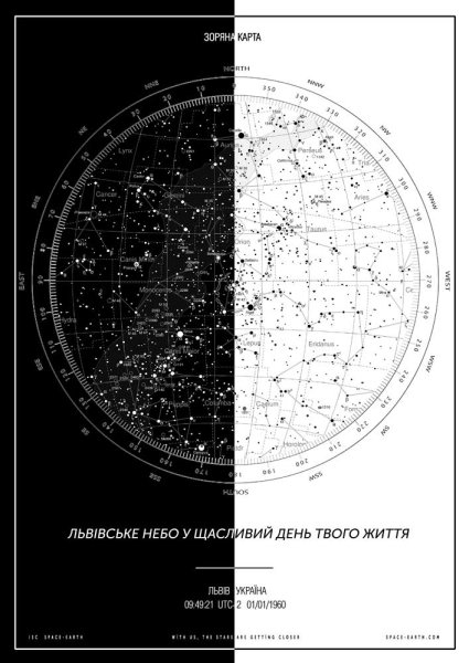 Звездная карта подарок