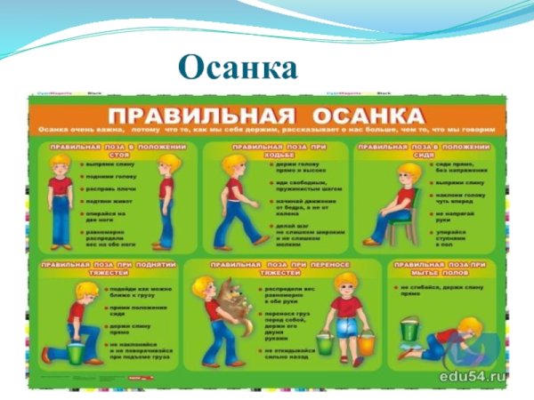 Правило осанки 3 класс окружающий мир