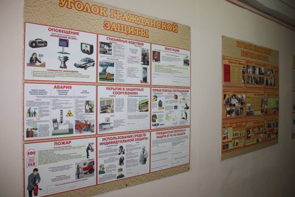 Уголок гражданской обороны и защиты от ЧС"