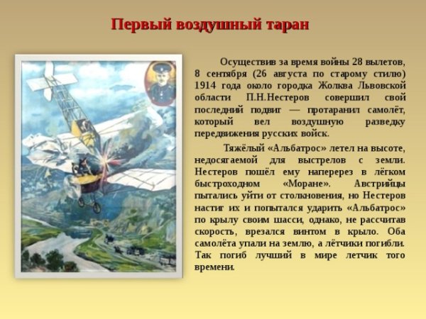 Подвиг Петра Нестерова