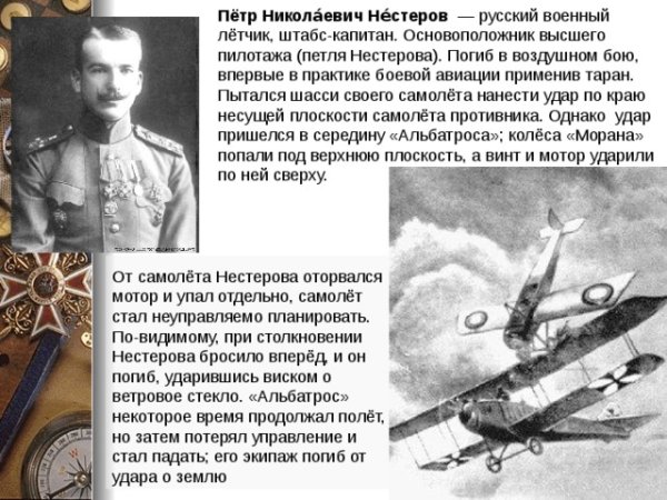 Нестеров пётр Николаевич Таран