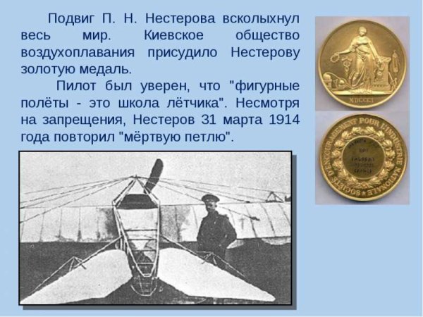 Подвиг летчика Нестерова