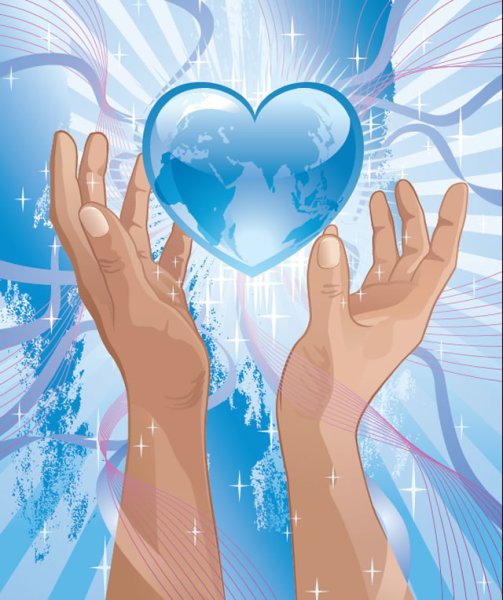 Ладони держат сердце