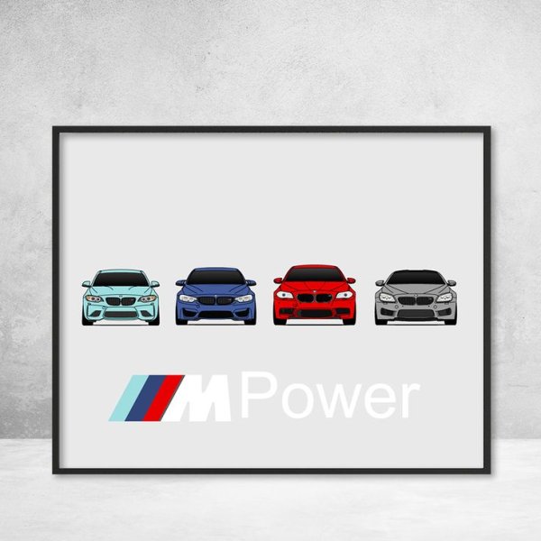 БМВ m5 плакат