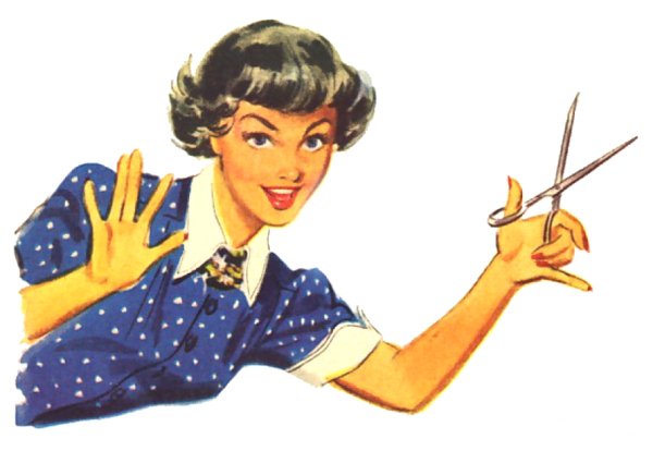 Советские иллюстрации парикмахер