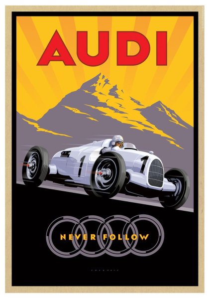 Винтажные плакаты Audi