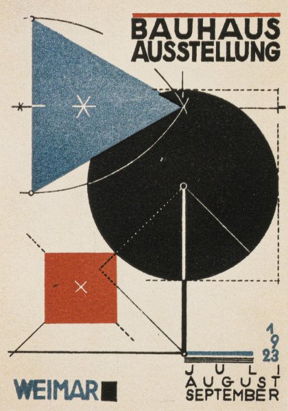 Геометрические плакаты школы Баухауз
