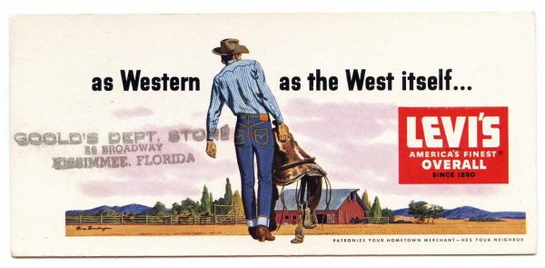 Постеры Старая реклама джинс