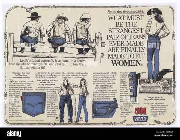 Levi's 1950s рекламные постеры