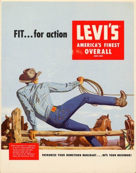 Levis рекламные плакаты