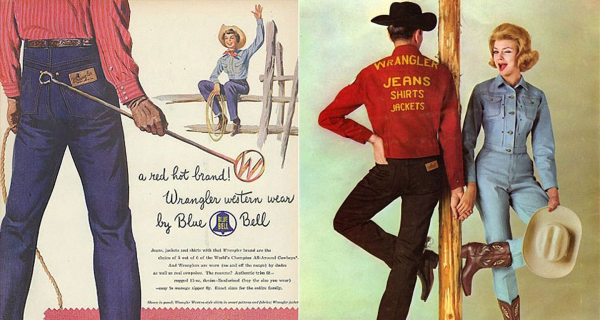 Винтажная реклама джинсов Lee