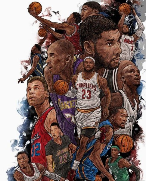 Арты с игроками НБА
