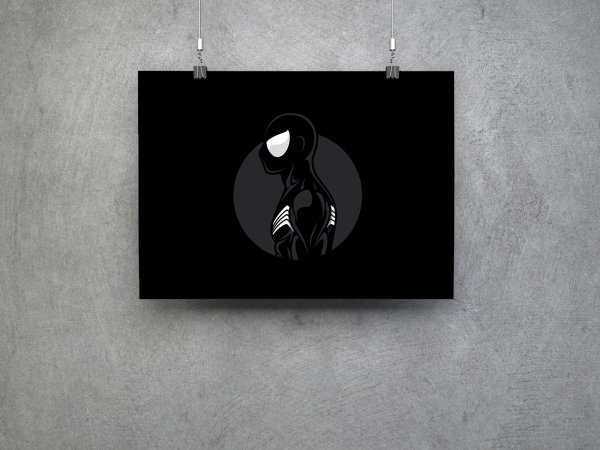 Постеры на черном фоне