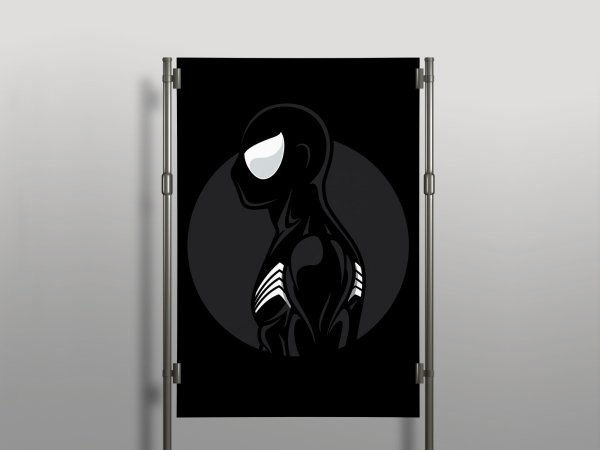 Постеры на черном фоне