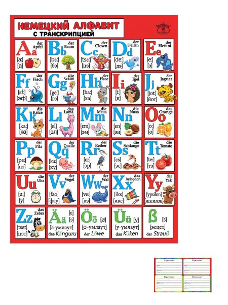 Немецкий алфавит для детей