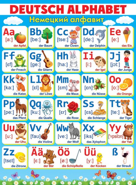 Немецкий алфавит для детей