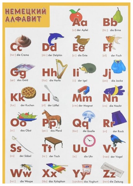 Немецкая Азбука для детей