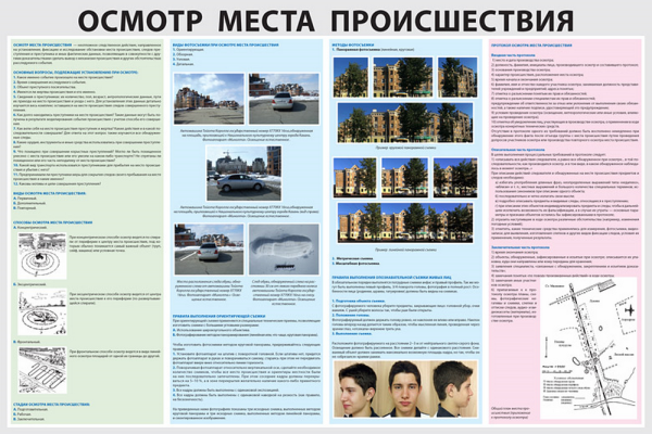 Стенд криминалистика осмотр места происшествия