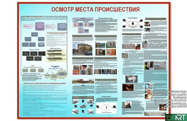 Стенд криминалистика осмотр места происшествия