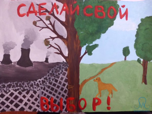 Эскиз плаката на тему экология души