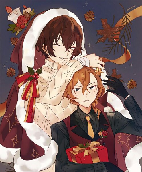 Аниме бродячие псы Дазай и Чуя