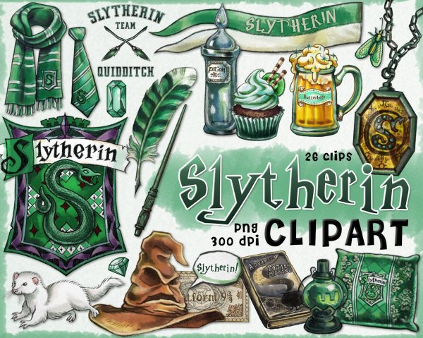 Герб Слизерина из Гарри Поттера