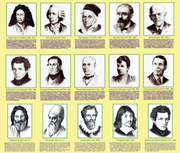 Газета о великих математиках