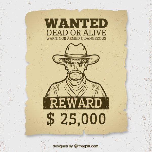 Плакаты в стиле wanted