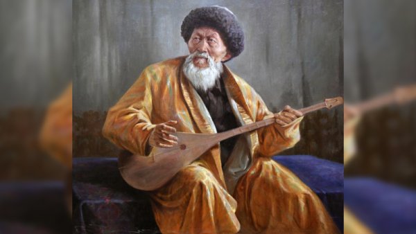 Портрет Жамбыла Жабаева