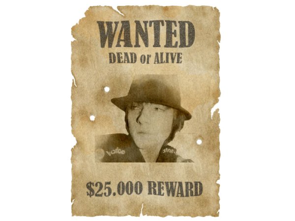 Плакаты розыска преступников