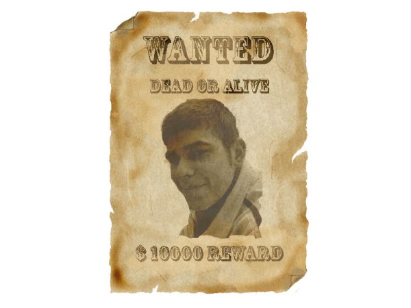 Плакат розыска