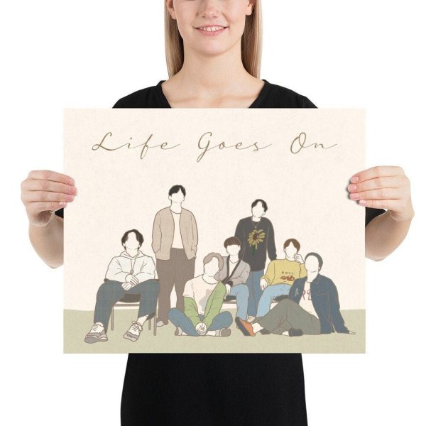 Плаката БТС анимешные