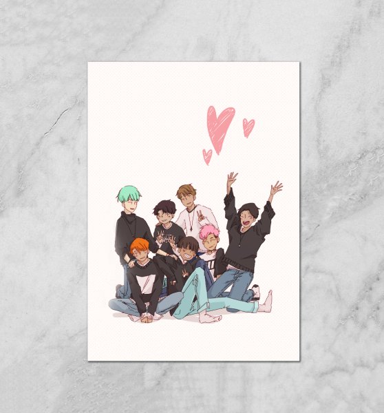 Плакат BTS большой