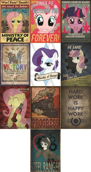 Постеры фоллаут Эквестрия