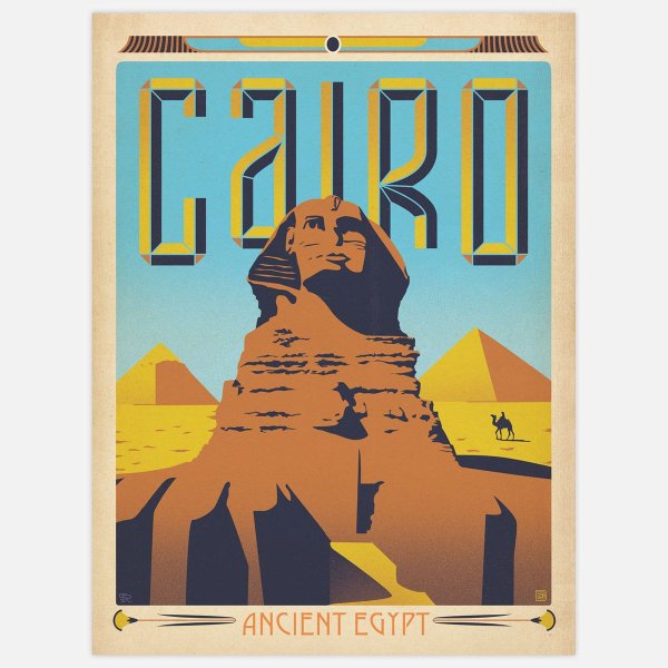 Плакаты ретро Египет