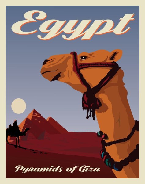 Плакаты ретро Египет