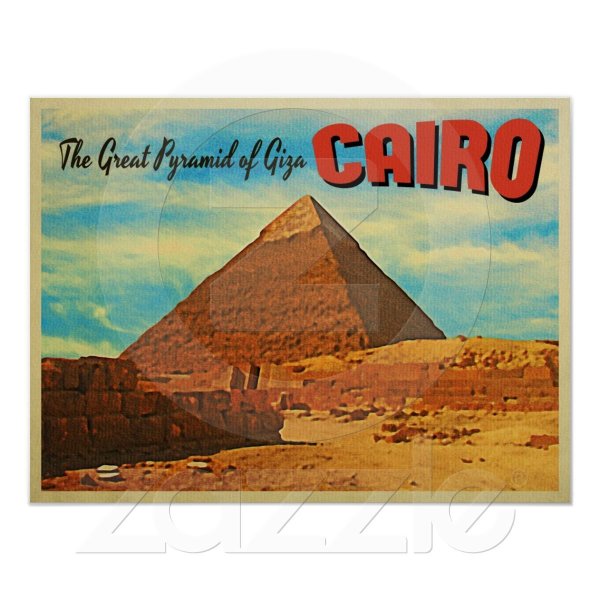 Ретро плакаты путешествие Египет