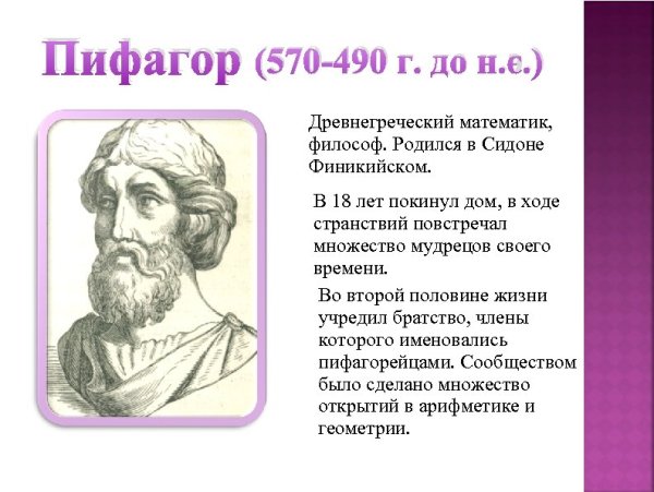 Математика теорема Пифагора