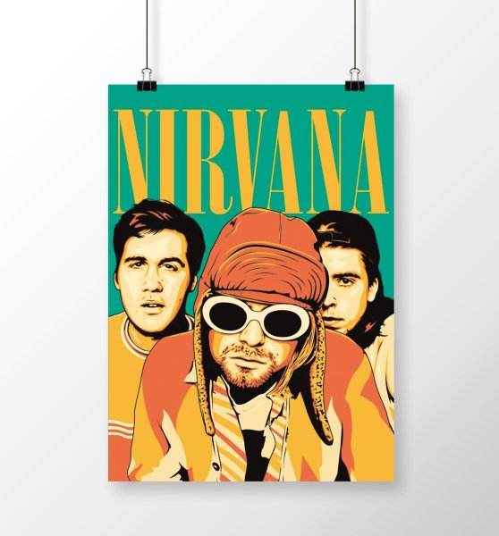 Постер Курт Кобейн