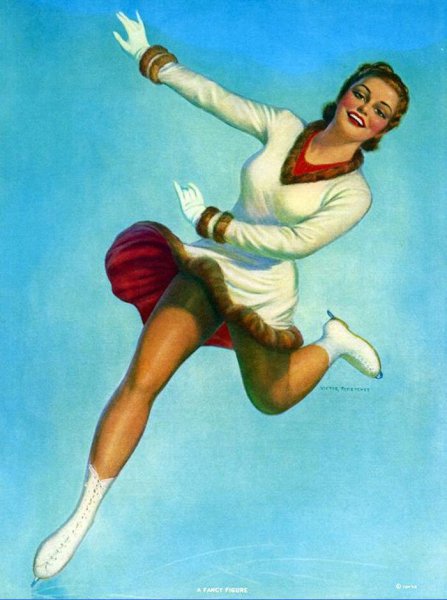 Фигуристка рисунок