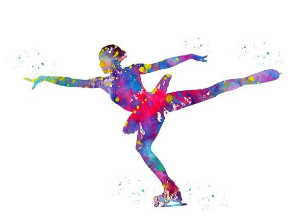 Фигуристка рисунок