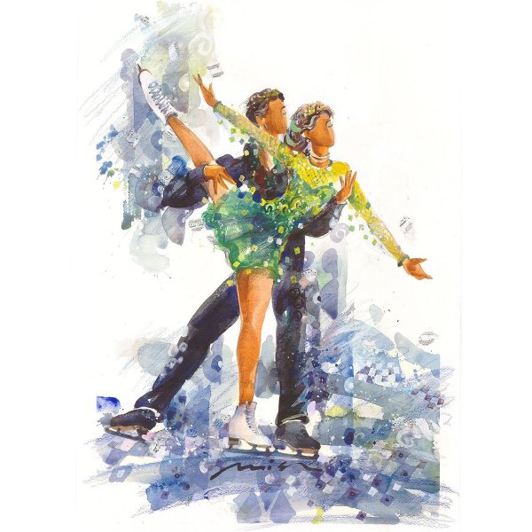 Девочка на коньках