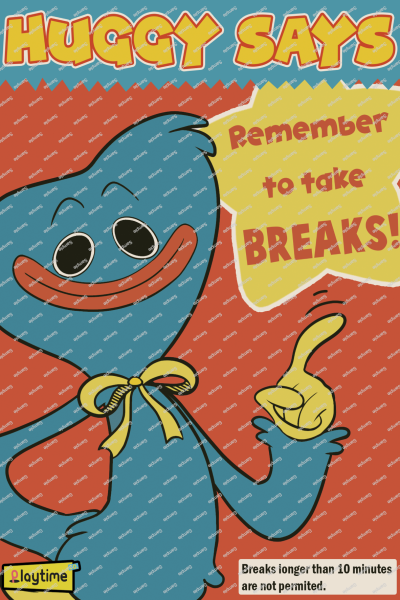 Huggy says плакат