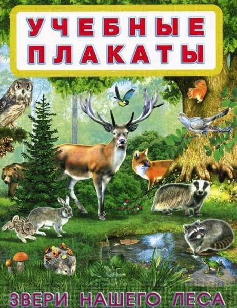 Учебные плакаты звери нашего леса